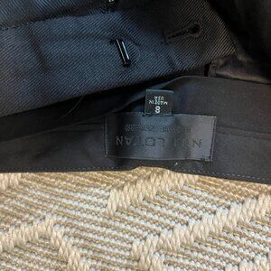 Nili Lotan Black Arliss Utility Cargo Jogger Pants Womens Zip Ankles